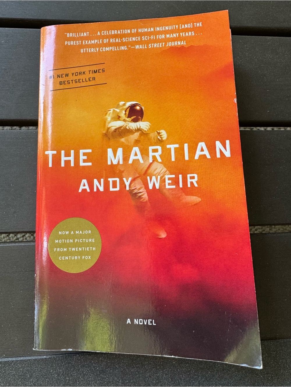 Andy Weir The Martian Paperback Sci-Fi Novel Movie Tie-In NYT Bestseller